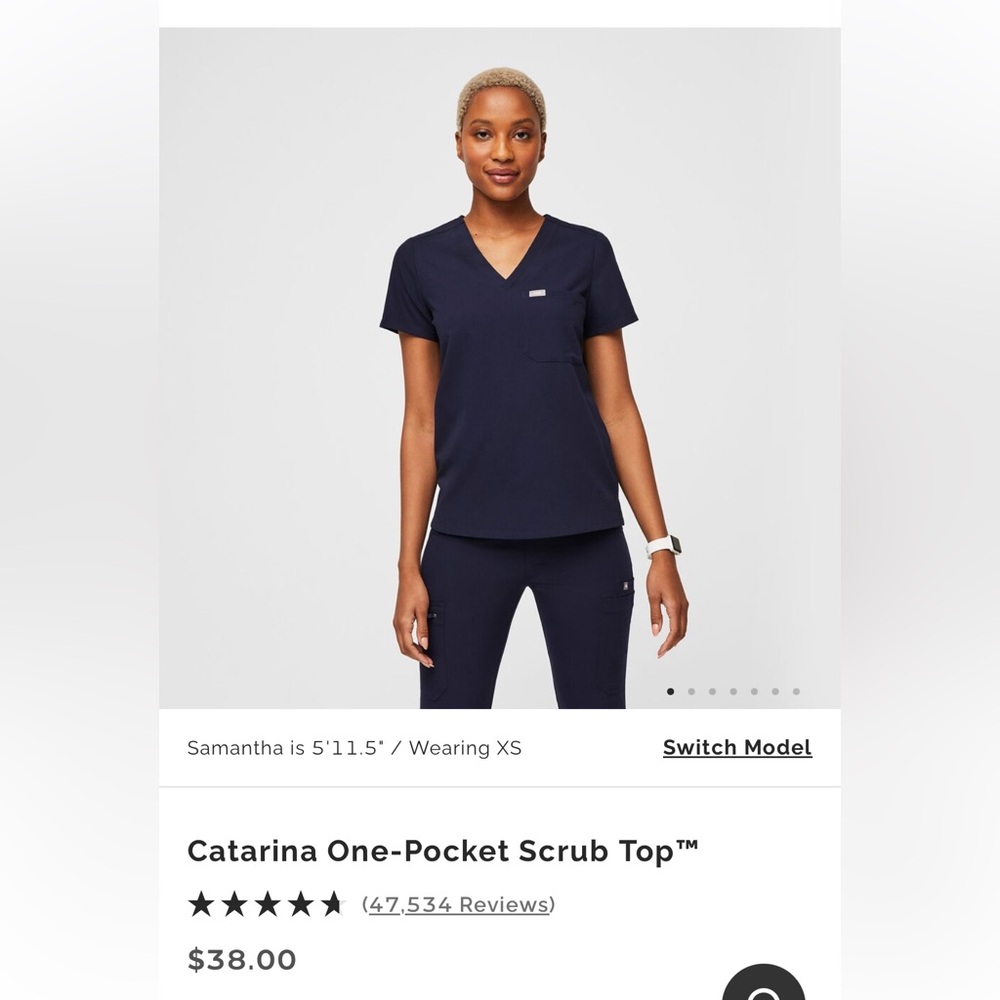 FIGS Caterina one pocket scrub top